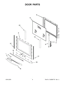 05 - Door Parts parts for Whirlpool Range YWFE745H0FE0 from AppliancePartsPros.com