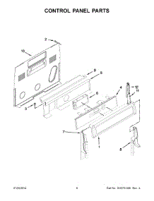 04 - Control Panel Parts parts for Whirlpool Range YWFI910H0AS1 from AppliancePartsPros.com