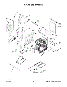04 - Chassis Parts parts for Whirlpool Range YWGE745C0FS0 from AppliancePartsPros.com