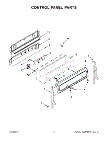 03 - Control Panel Parts parts for Whirlpool Range YWGE755C0BH1 from AppliancePartsPros.com