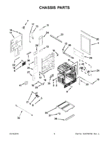 04 - Chassis Parts parts for Whirlpool Range YWGE755C0BS1 from AppliancePartsPros.com