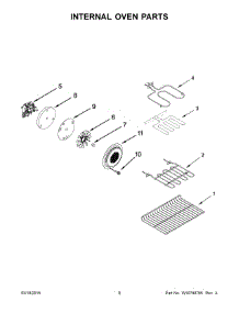05 - Internal Oven Parts parts for Whirlpool Range YWGI925C0BS1 from AppliancePartsPros.com