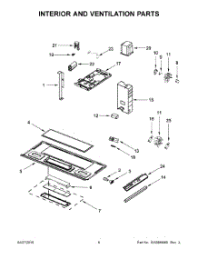 04 - Interior And Ventilation Parts parts for Whirlpool Microwave YWMH31017AS4 from AppliancePartsPros.com