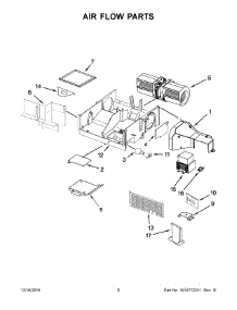 05 - Air Flow Parts parts for Whirlpool Microwave YWMH31017AW2 from AppliancePartsPros.com
