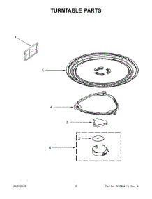 06 - Turntable Parts parts for Whirlpool Microwave YWMH31017FW0 from AppliancePartsPros.com