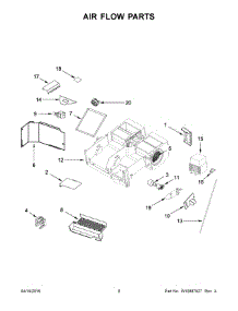 05 - Air Flow Parts parts for Whirlpool Microwave YWMH53520CB1 from AppliancePartsPros.com