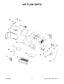 05 - Air Flow Parts parts for Whirlpool Microwave YWMH53520CE0 from AppliancePartsPros.com