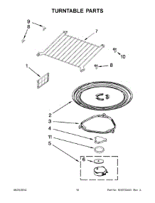 06 - Turntable Parts parts for Whirlpool Microwave YWMH53520CE0 from AppliancePartsPros.com