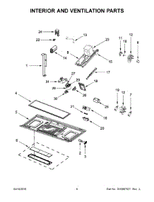 04 - Interior And Ventilation Parts parts for Whirlpool Microwave YWMH53520CH1 from AppliancePartsPros.com