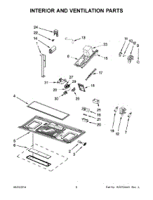 04 - Interior And Ventilation Parts parts for Whirlpool Microwave YWMH53520CW0 from AppliancePartsPros.com