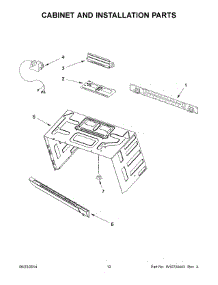 07 - Cabinet And Installation Parts parts for Whirlpool Microwave YWMH53520CW0 from AppliancePartsPros.com
