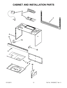 06 - Cabinet And Installation Parts parts for Whirlpool Microwave YWMH76718AB1 from AppliancePartsPros.com