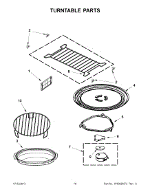 05 - Turntable Parts parts for Whirlpool Microwave YWMH76718AS1 from AppliancePartsPros.com