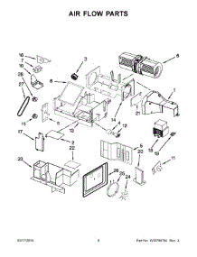 05 - Air Flow Parts parts for Whirlpool Microwave YWMH76718AS2 from AppliancePartsPros.com