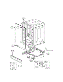 Exploded View Parts 2 parts for Lg Dishwasher LDF7551ST / from AppliancePartsPros.com