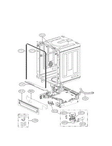 Exploded View Parts 2 parts for Lg Dishwasher LDF7561ST / from AppliancePartsPros.com