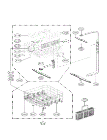 Rack Assembly Parts parts for Lg Dishwasher LDF7561ST / from AppliancePartsPros.com