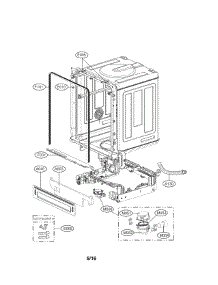 Exploded View Parts parts for Lg Dishwasher LDF7774BD / from AppliancePartsPros.com