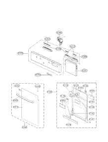 Door Panel Parts parts for Lg Dishwasher LDF7774BD / from AppliancePartsPros.com