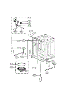 Tub Parts parts for Lg Dishwasher LDF7932BB / from AppliancePartsPros.com