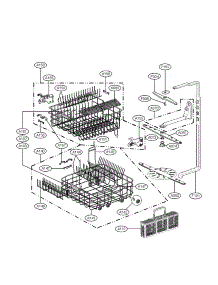 Rack Parts parts for Lg Dishwasher LDF7932WW / from AppliancePartsPros.com