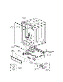 Exploded View Parts Ii parts for Lg Dishwasher LDF8072ST / from AppliancePartsPros.com