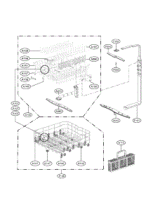 Rack Assembly Parts parts for Lg Dishwasher LDF8072ST / from AppliancePartsPros.com
