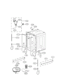Tub Assembly Parts parts for Lg Dishwasher LDF8764ST / from AppliancePartsPros.com