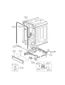 Case Parts parts for Lg Dishwasher LDF8874ST / from AppliancePartsPros.com