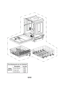 Exploded View Parts parts for Lg Dishwasher LDS5040ST / from AppliancePartsPros.com