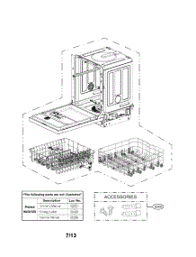 Exploded View Parts parts for Lg Dishwasher LDS5540BB / from AppliancePartsPros.com