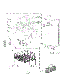 Rack Assembly Parts parts for Lg Dishwasher LDS5540WW / from AppliancePartsPros.com
