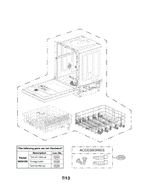 Exploded View Parts parts for Lg Dishwasher LDS5560ST / from AppliancePartsPros.com