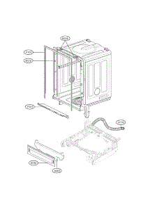 Exploded View Parts 2 parts for Lg Dishwasher LDS5560ST / from AppliancePartsPros.com