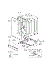 Case Parts parts for Lg Dishwasher LDS5774ST / from AppliancePartsPros.com