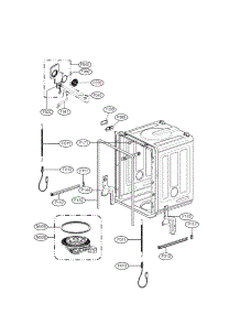 Tub Assembly Parts parts for Lg Dishwasher LSD795ST4 / from AppliancePartsPros.com