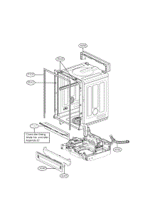 Exploded View Parts 2 parts for Lg Dishwasher LSDF795ST / from AppliancePartsPros.com