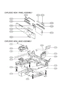 Panel And Base Assembly Parts parts for Lg Dishwasher LSDF795ST / from AppliancePartsPros.com