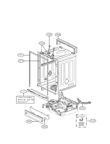 Exploded View Parts 2 parts for Lg Dishwasher LSDF995ST / from AppliancePartsPros.com