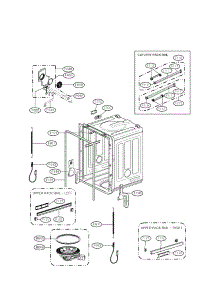 Tub Assembly Parts parts for Lg Dishwasher LSDF995ST / from AppliancePartsPros.com