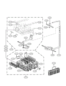 Rack Assembly Parts parts for Lg Dishwasher LSDF995ST / from AppliancePartsPros.com