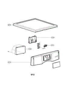 Control Panel And Plate Assembly Parts parts for Lg Dryer CDE3379WD / from AppliancePartsPros.com