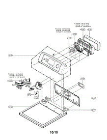 Control Panel Assembly Parts parts for Lg Dryer DLE0442W01 / from AppliancePartsPros.com