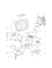 Drum And Motor Parts parts for Lg Dryer DLE1501W / from AppliancePartsPros.com