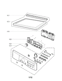 Control Panel And Plate Assembly Parts parts for Lg Dryer DLE2250W / from AppliancePartsPros.com