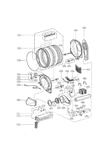Drum And Motor Assembly Parts parts for Lg Dryer DLE2350R / from AppliancePartsPros.com