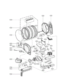 Drum Parts parts for Lg Dryer DLE3170W / from AppliancePartsPros.com