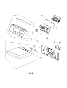 Control Panel And Plate Assembly Parts parts for Lg Dryer DLE5001W / from AppliancePartsPros.com