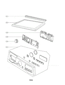 Control Panel And Plate Assembly Parts parts for Lg Dryer DLEX2450R / from AppliancePartsPros.com