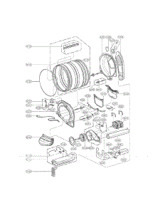Drum And Motor Assembly Parts parts for Lg Dryer DLEX2450R / from AppliancePartsPros.com